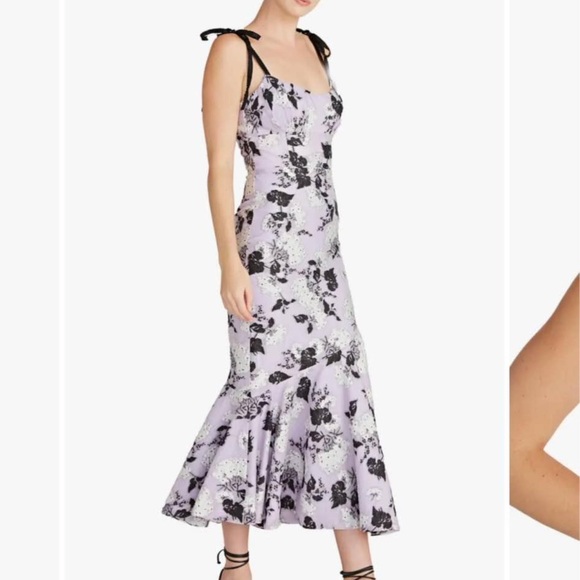 Lilac midi Monique Lhuillier midi dress brand new with tags - Picture 1 of 5